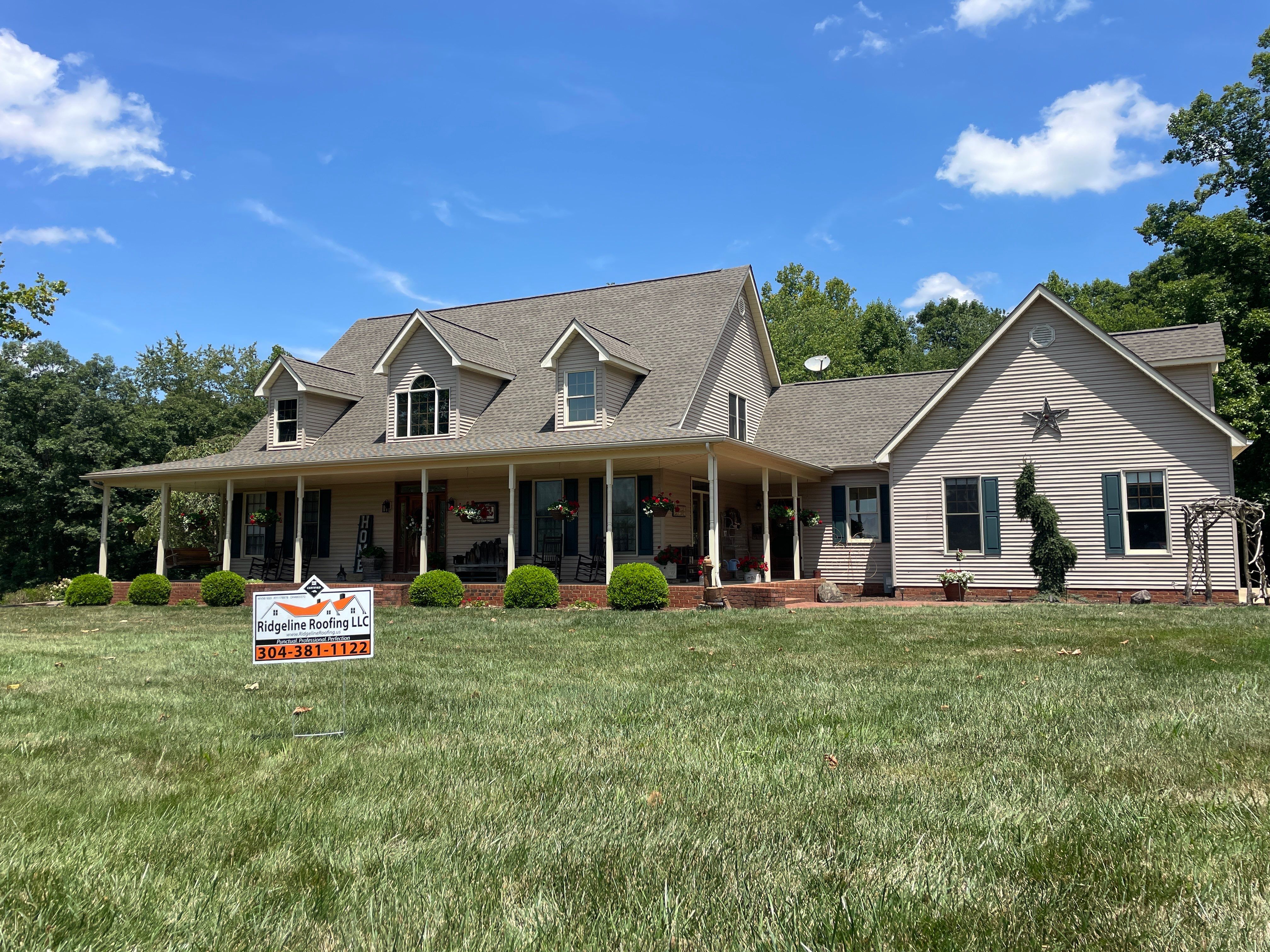 Roofing project financed through Ridgeline Roofing